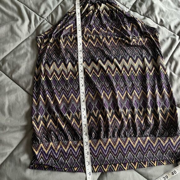 🎄Cato Aztec Pattern Halter Top - Picture 9 of 10